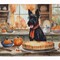 Edge Collections - 19" X 27" - Multicolor - Scottish Terrier Fall Kitchen Pumpkins Memory Foam Mat - 1 Piece